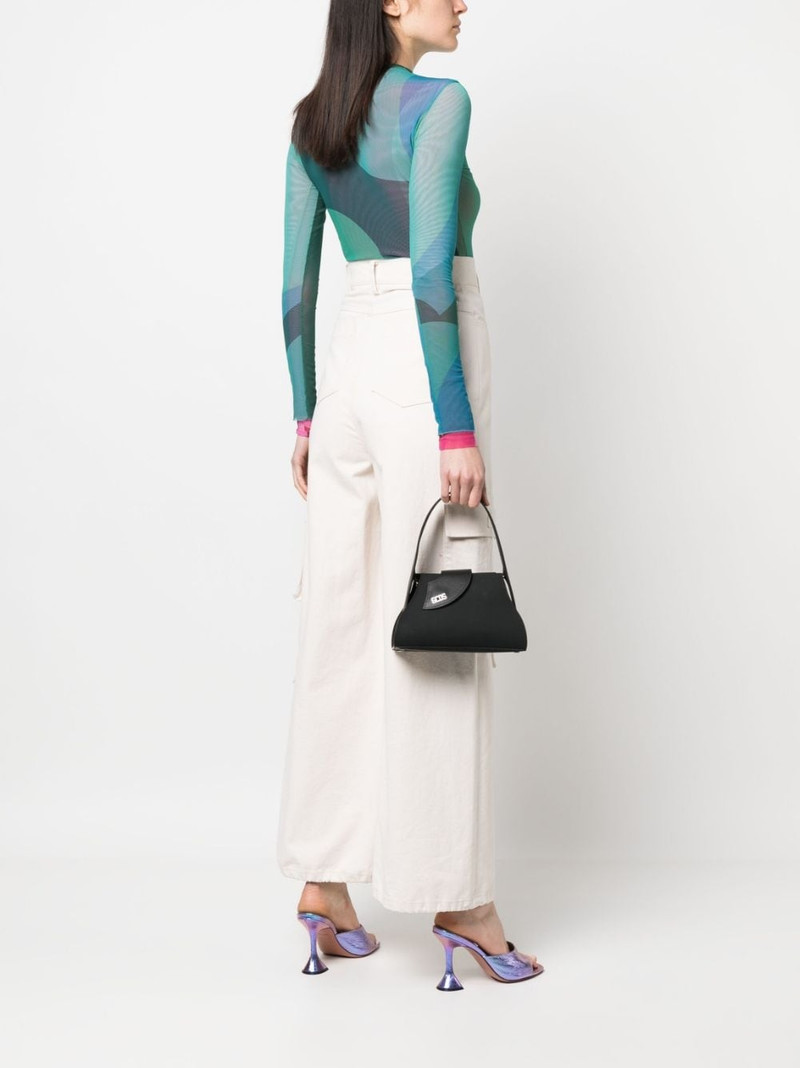 GCDS small Comma logo-lettering tote bag outlook