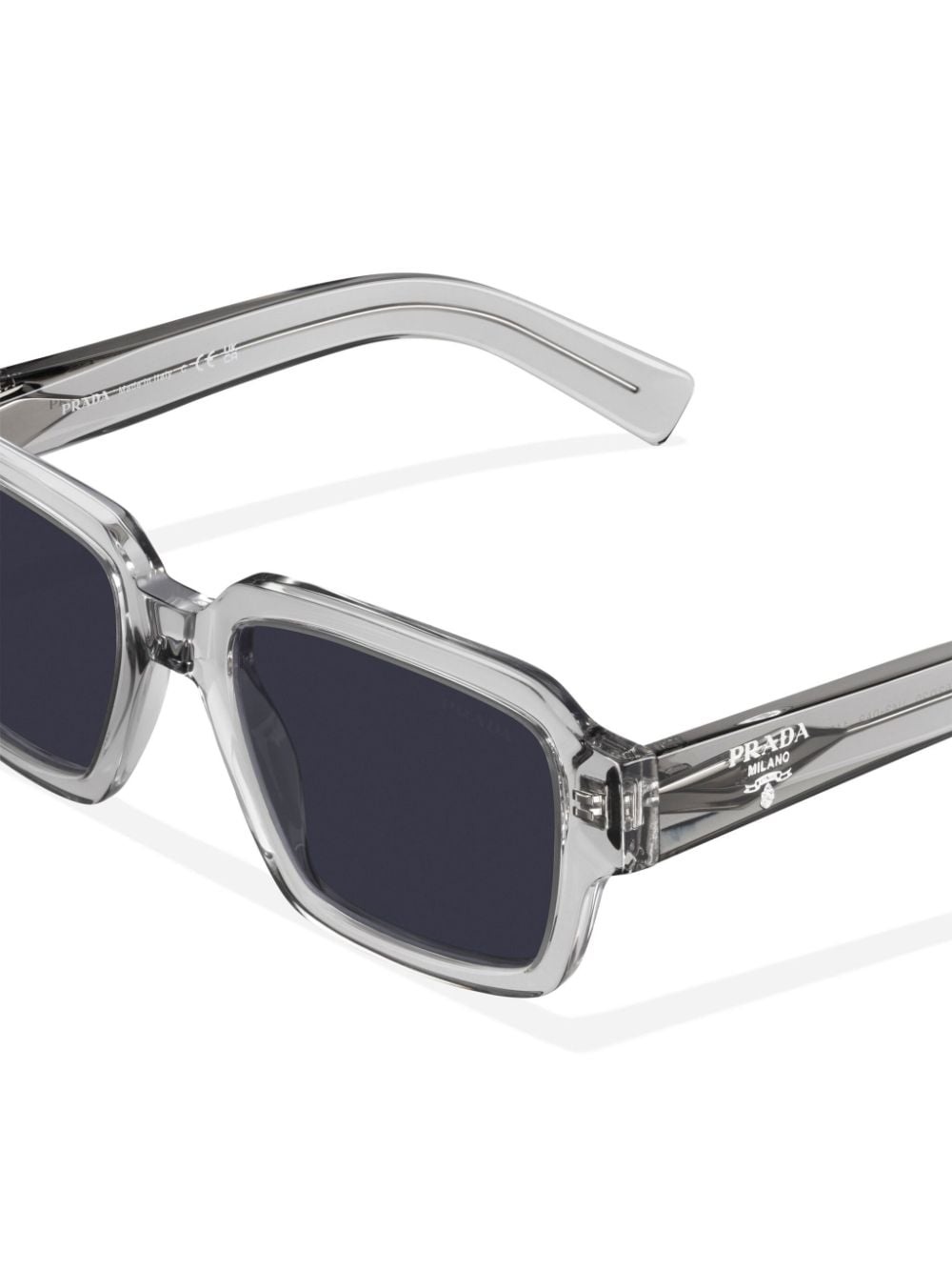 logo-detail rectangle-frame sunglasses - 4