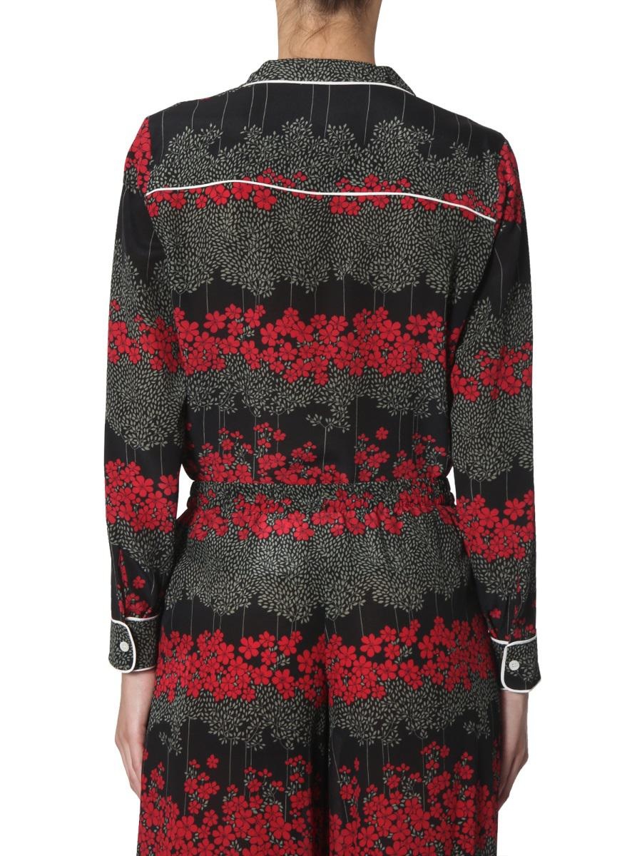 RED VALENTINO SHIRT WITH DREAMING PEONY PRINT - 3