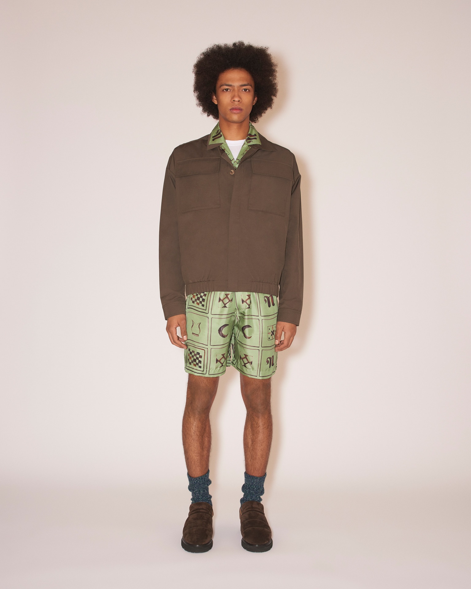 BENO - Tech twill box-fit jacket - Soil - 2