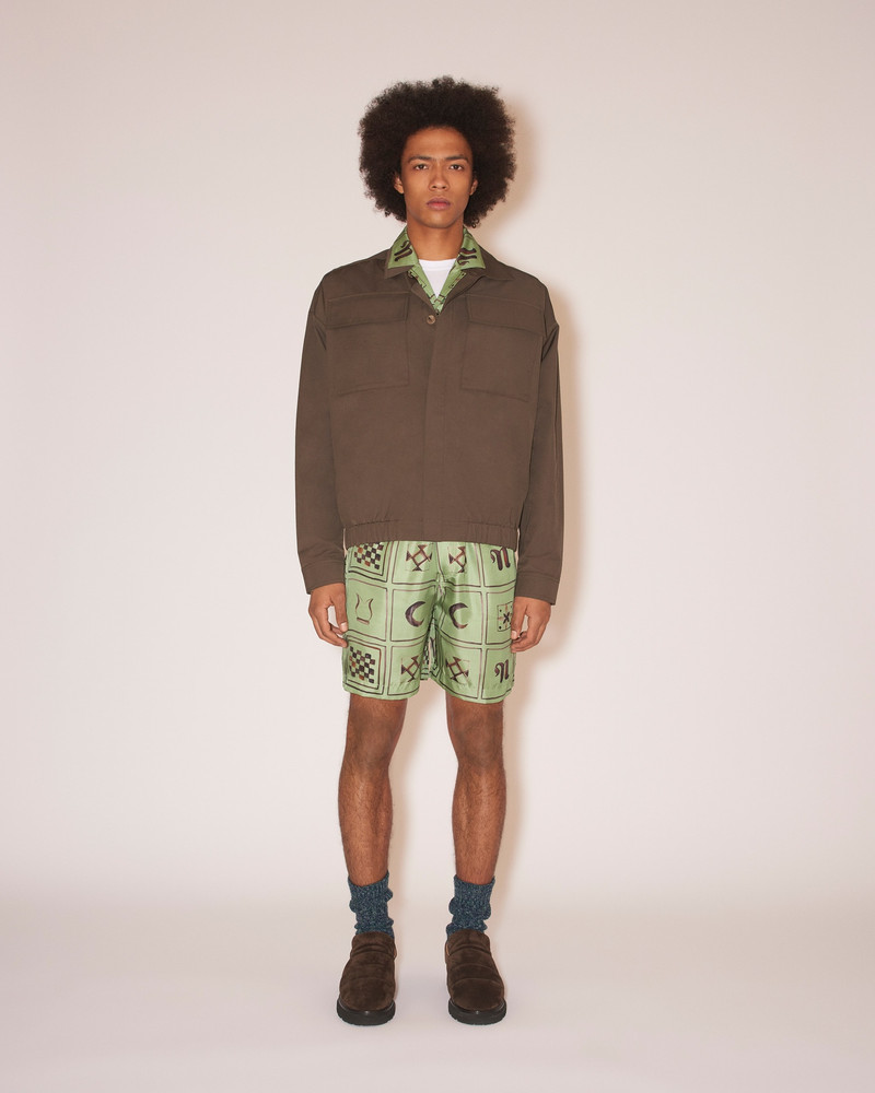Nanushka BENO - Tech twill box-fit jacket - Soil outlook