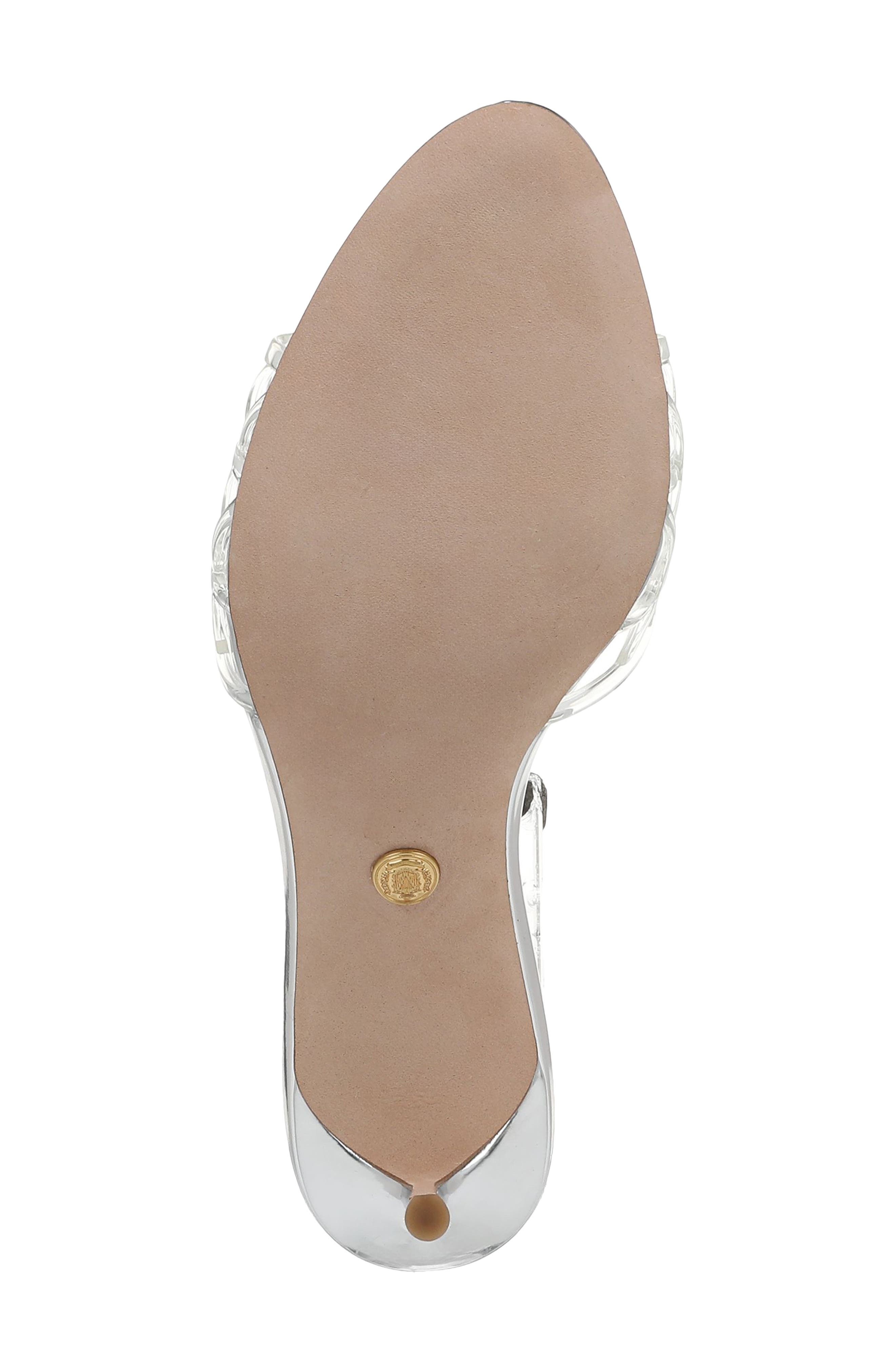 Veronica Beard Tia Jelly Slide Sandal in Clear/Silver at Nordstrom - 6
