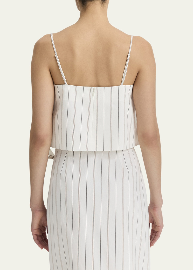 Vince Stripe Draped Tank Top outlook