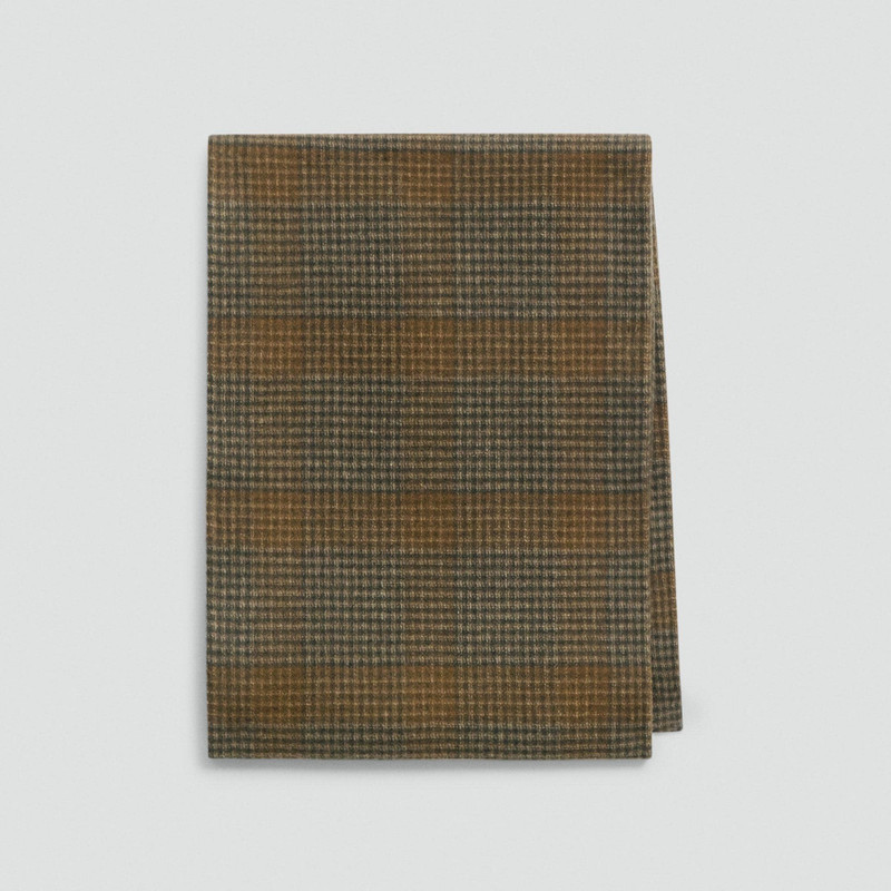 Stole in Plaid Double-Face Wool-Cashmere 1