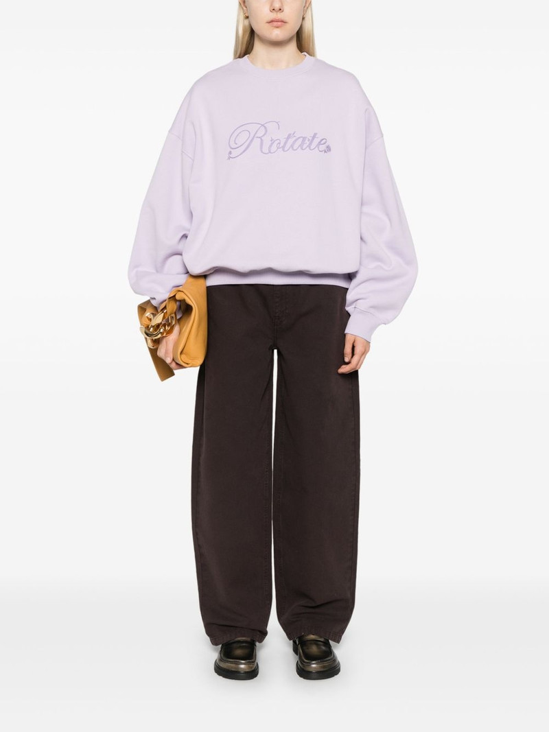 ROTATE logo-embroidered sweatshirt outlook
