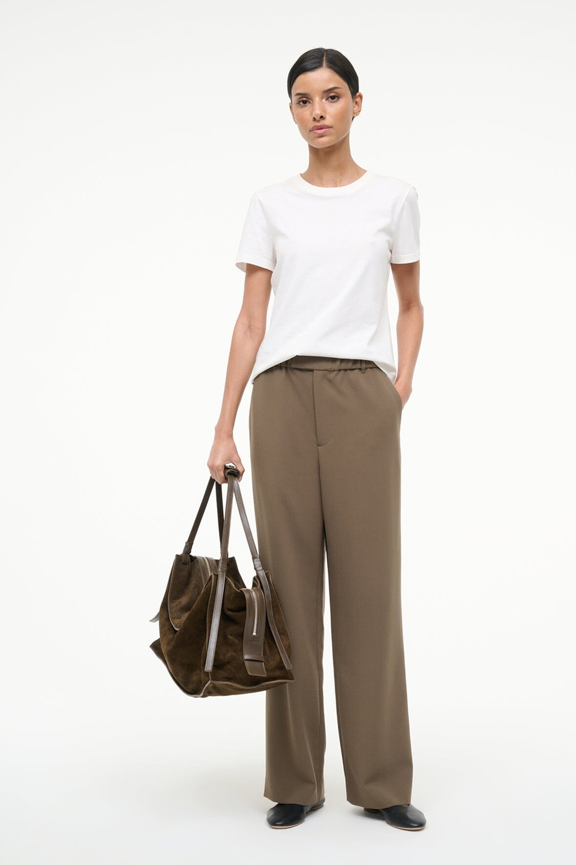 STAUD JEROME PANT TRUFFLE - 1