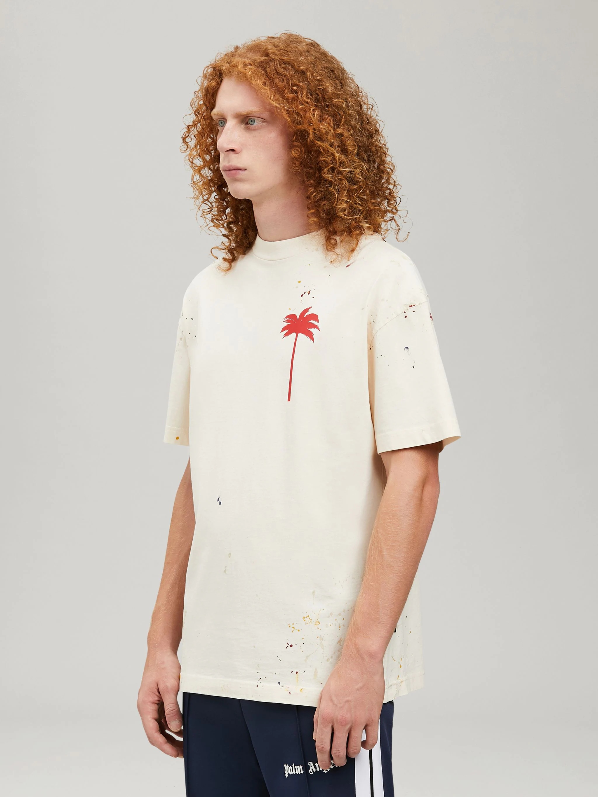 Palm Angels PALM TREE PAINTED T-SHIRT | REVERSIBLE