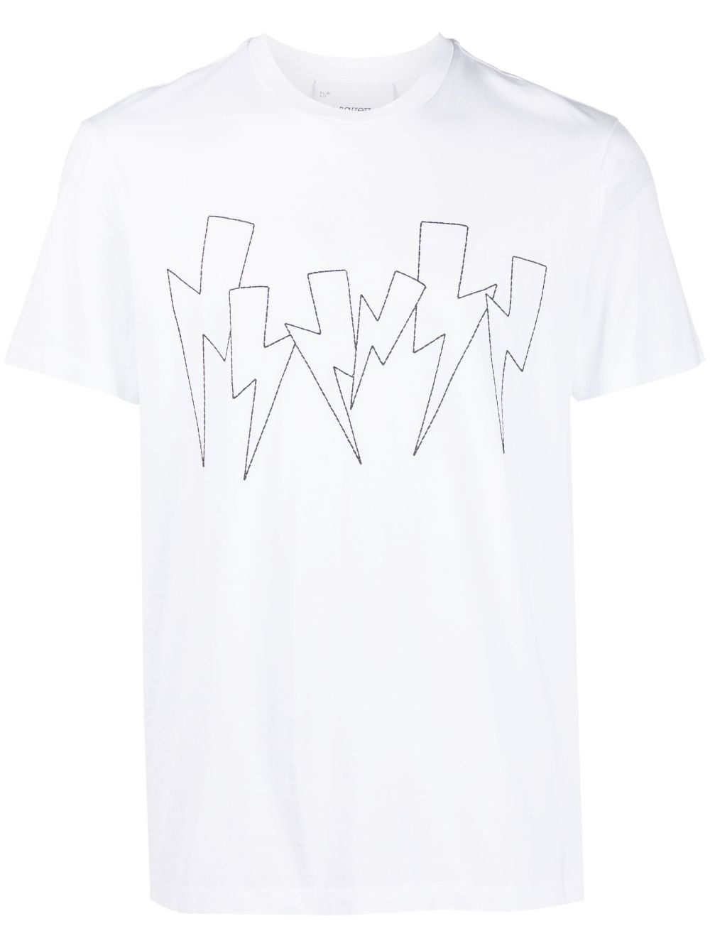 Thunderbolt-print crew-neck T-shirt - 1