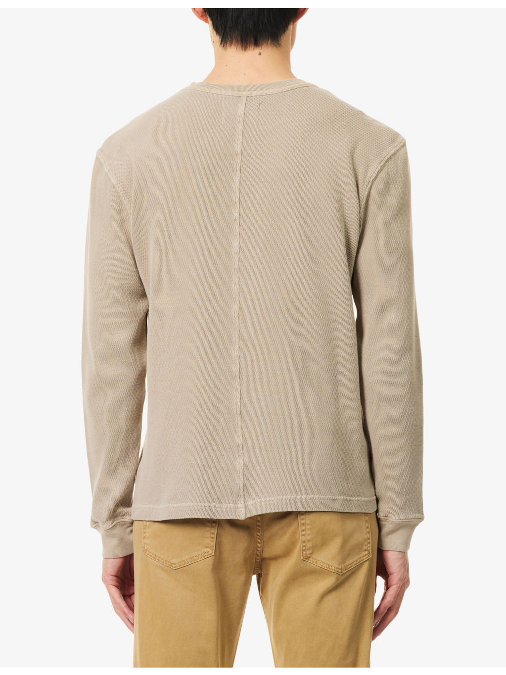 Crew-Neck Waffle-Knit Cotton Jumper - 4