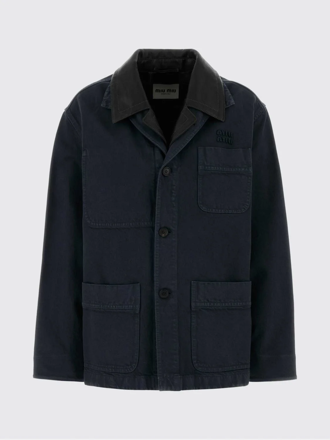Miu Miu Women Cotton Jacket Miu Miu With Logo - 1