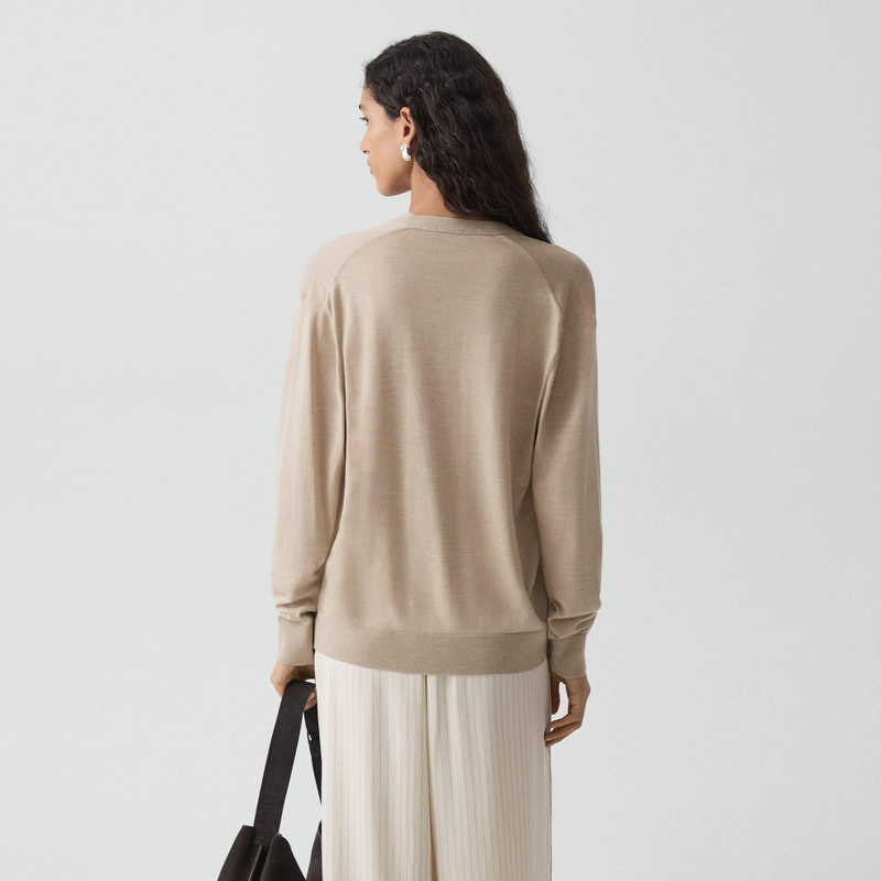 Relaxed V-Neck Cardigan in Regal Wool 3