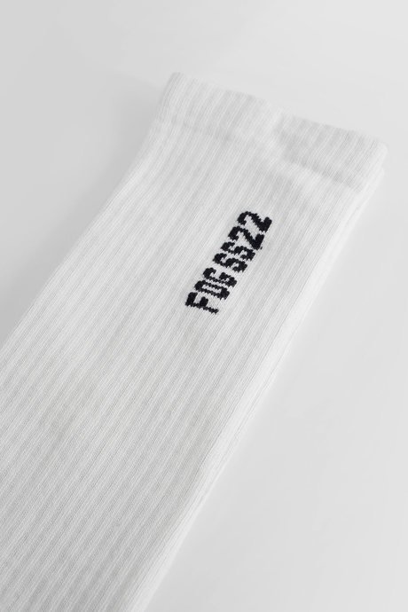 Rick owens men's milk fogachine socks in cotton knit - 3