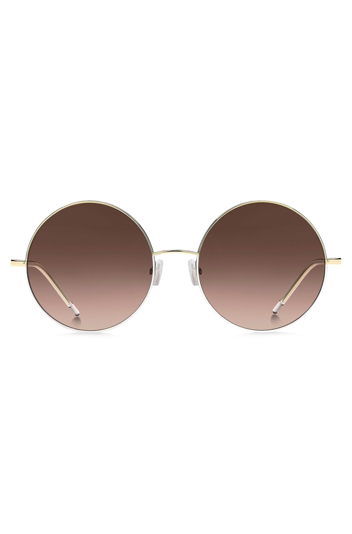ROUND SUNGLASSES IN GOLD-TONE TITANIUM - 3