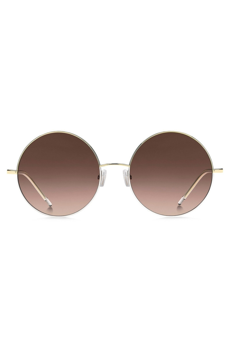 ROUND SUNGLASSES IN GOLD-TONE TITANIUM 3