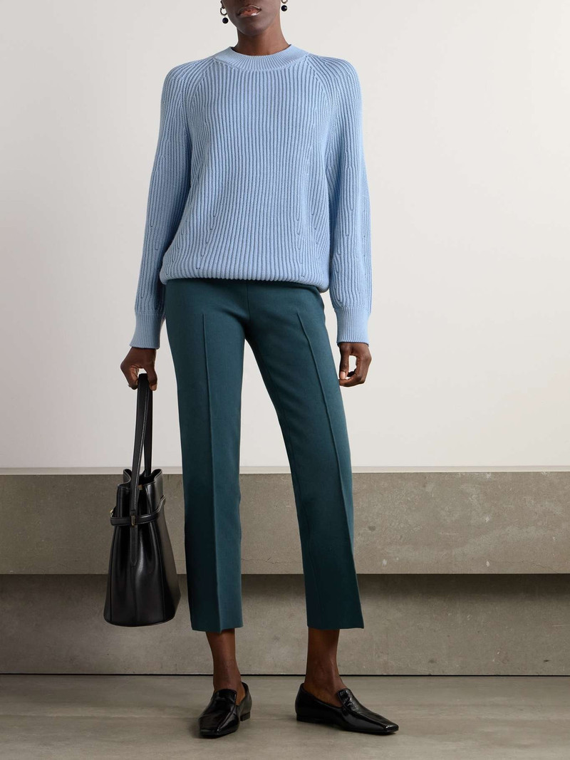 HIGH SPORT Greta ribbed cotton sweater outlook
