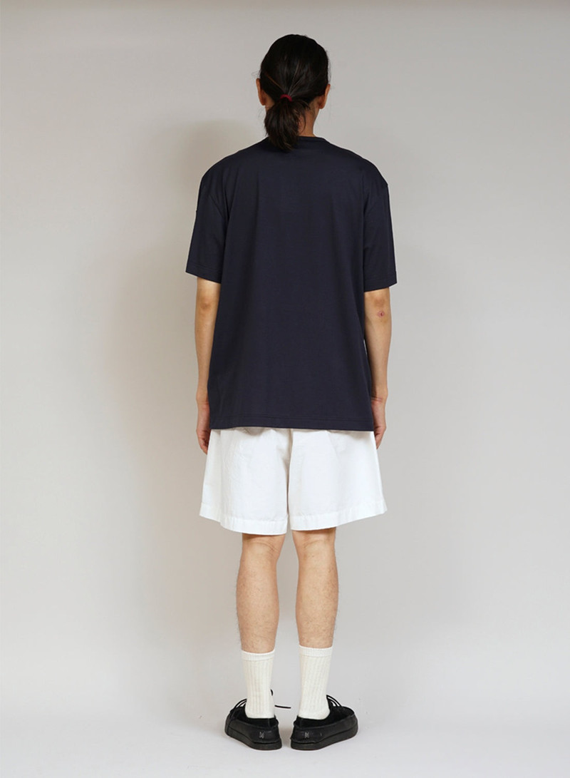 Nigel Cabourn x Sunspel Short Sleeve Pocket T-Shirt in Navy 5