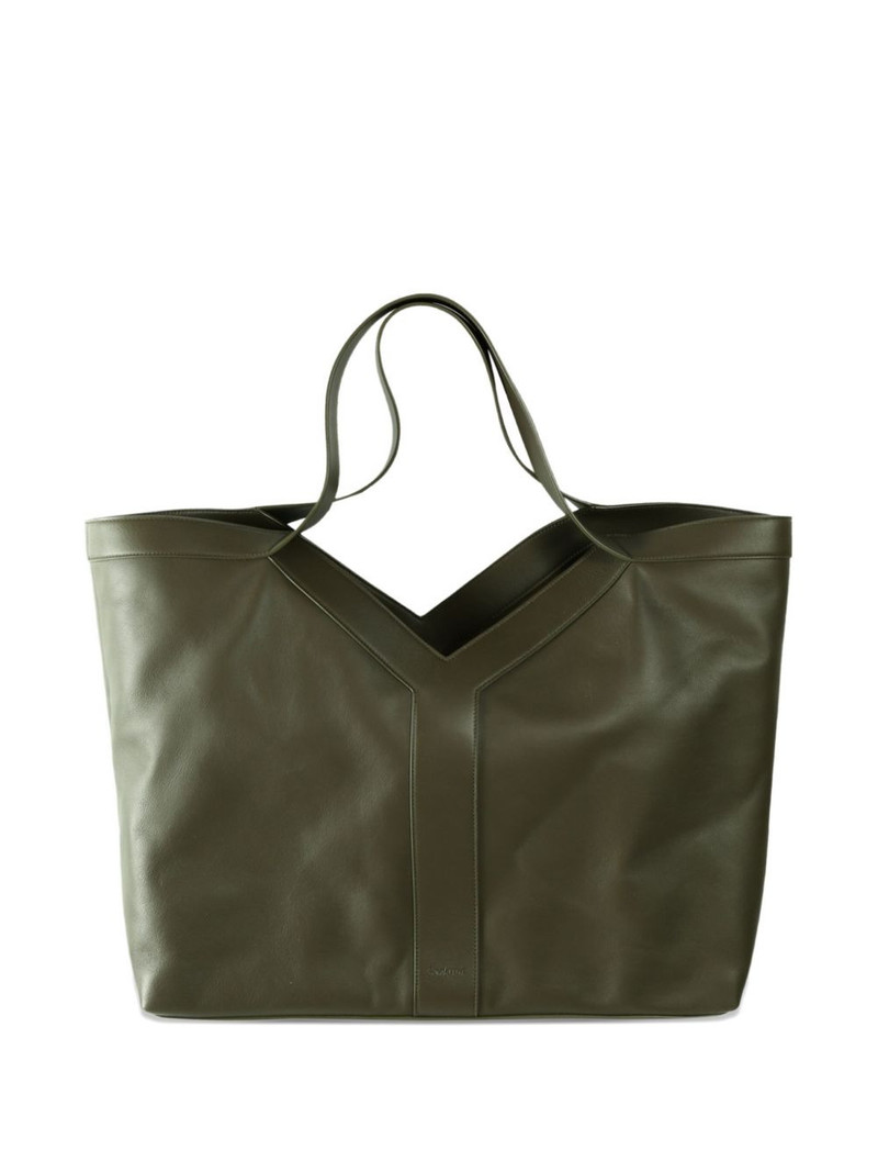 SAINT LAURENT double-handle leather tote bag outlook