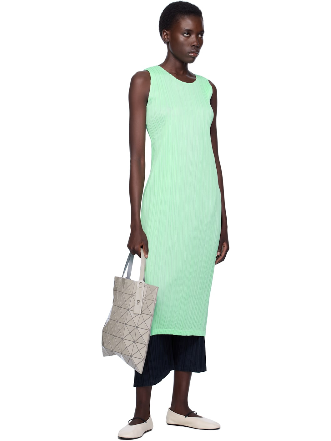 Beige Lucent One-Tone Tote - 4