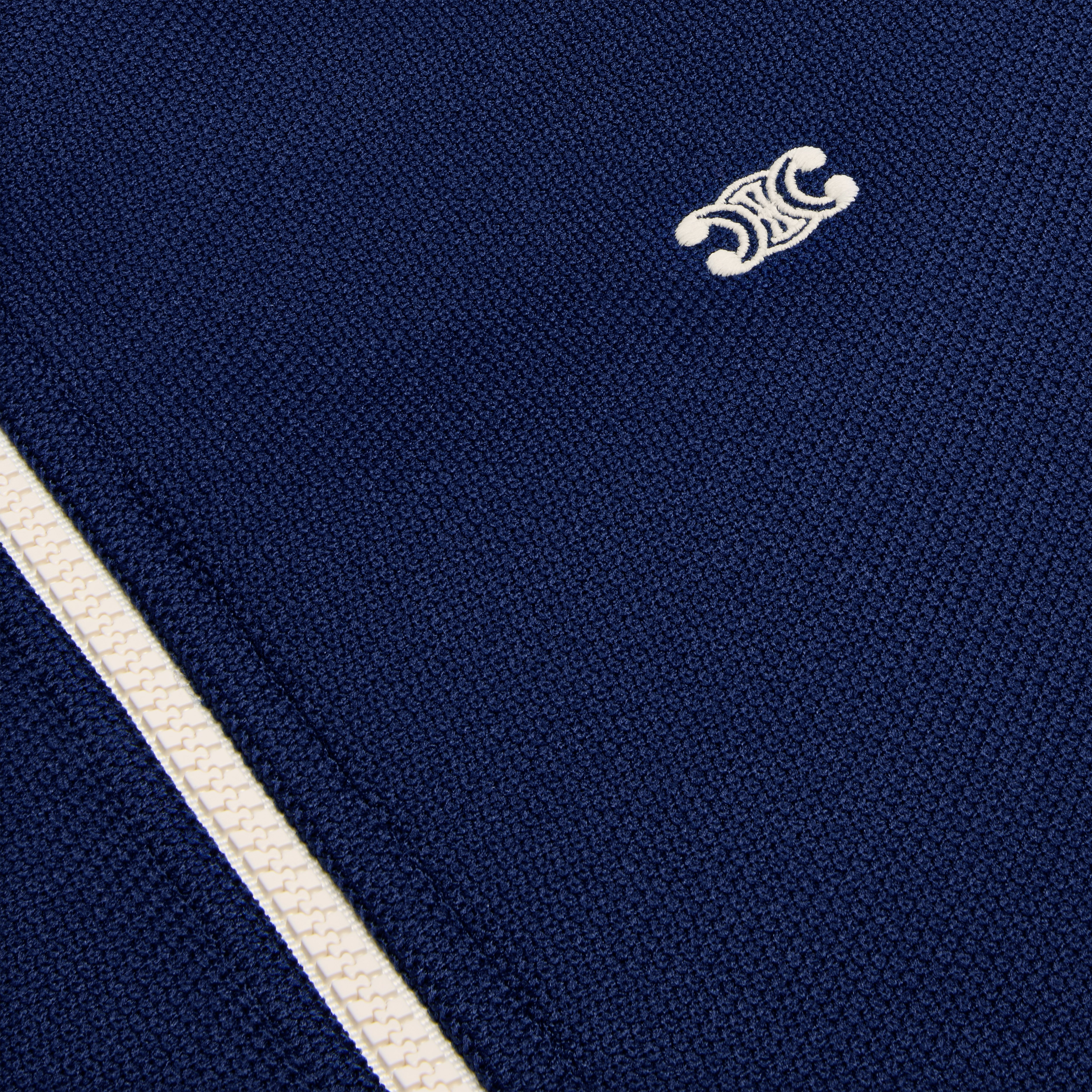Triomphe zip-up jacket in textured jersey - 4