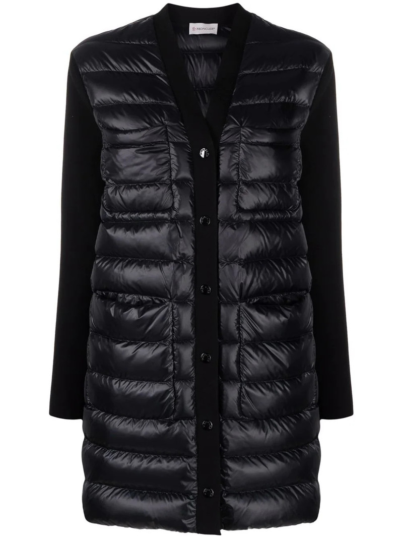 V-neck padded coat 1