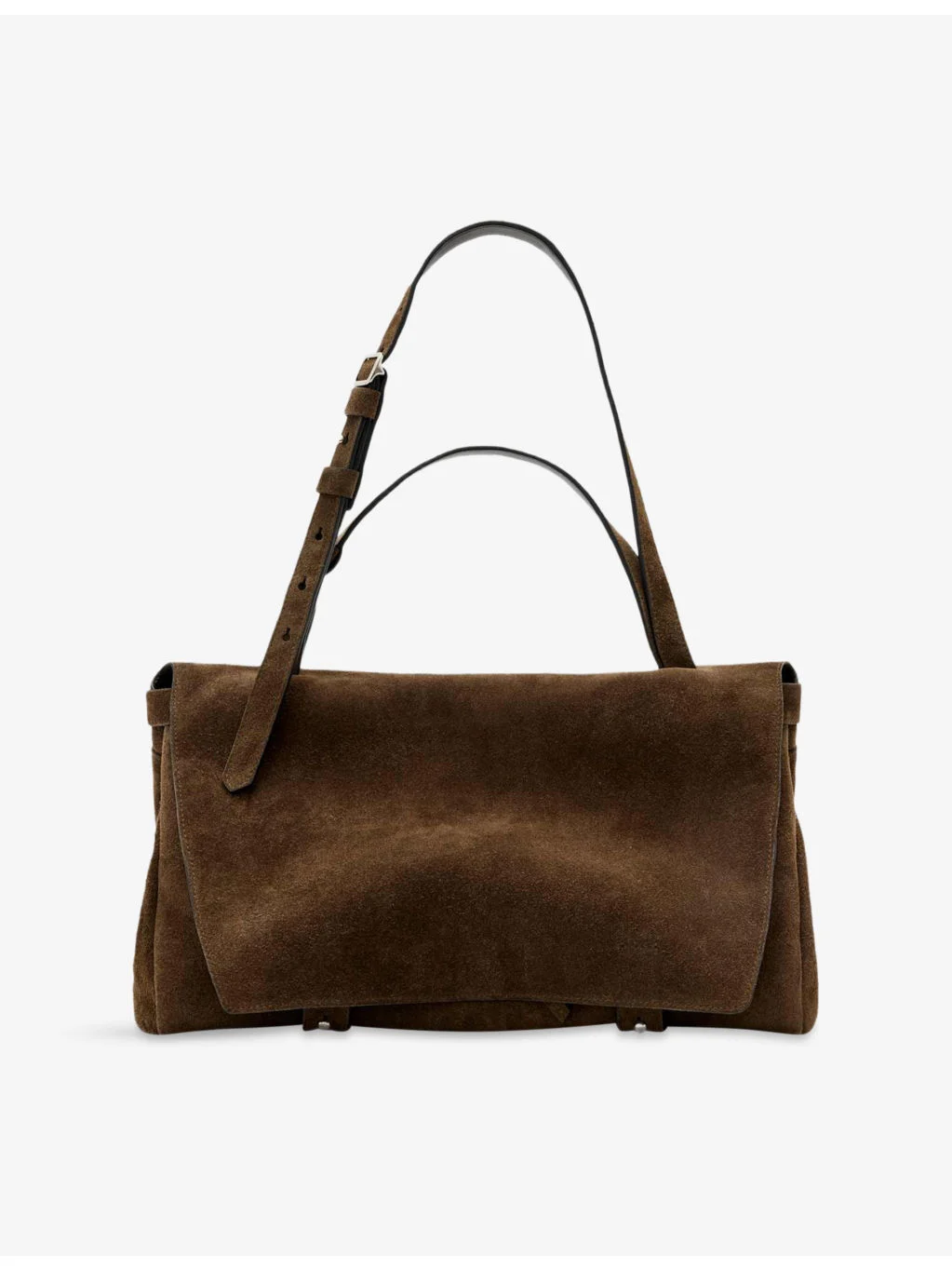 Joan Suede Satchel Bag - 1