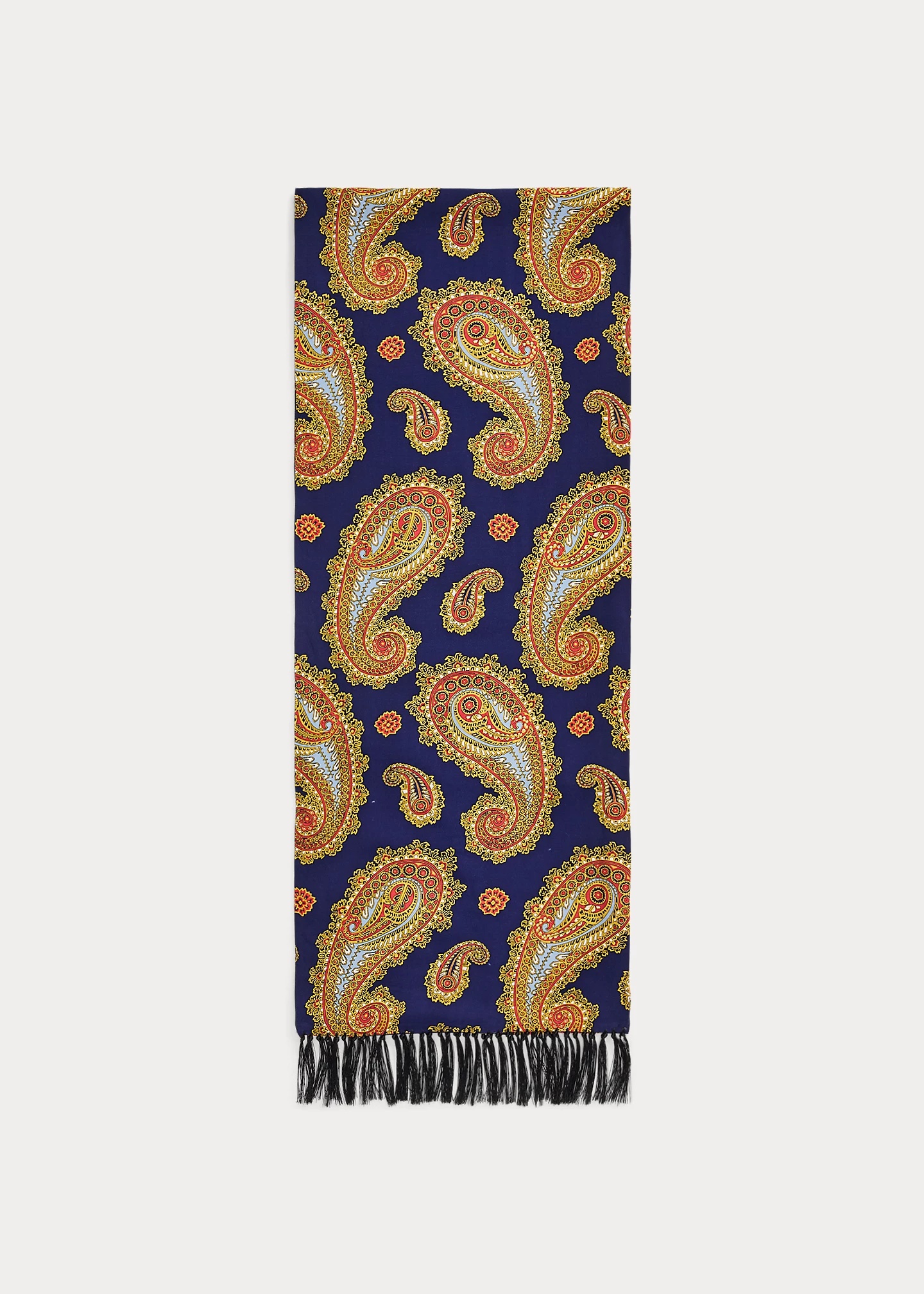 Tasseled Paisley-Print Scarf - 3