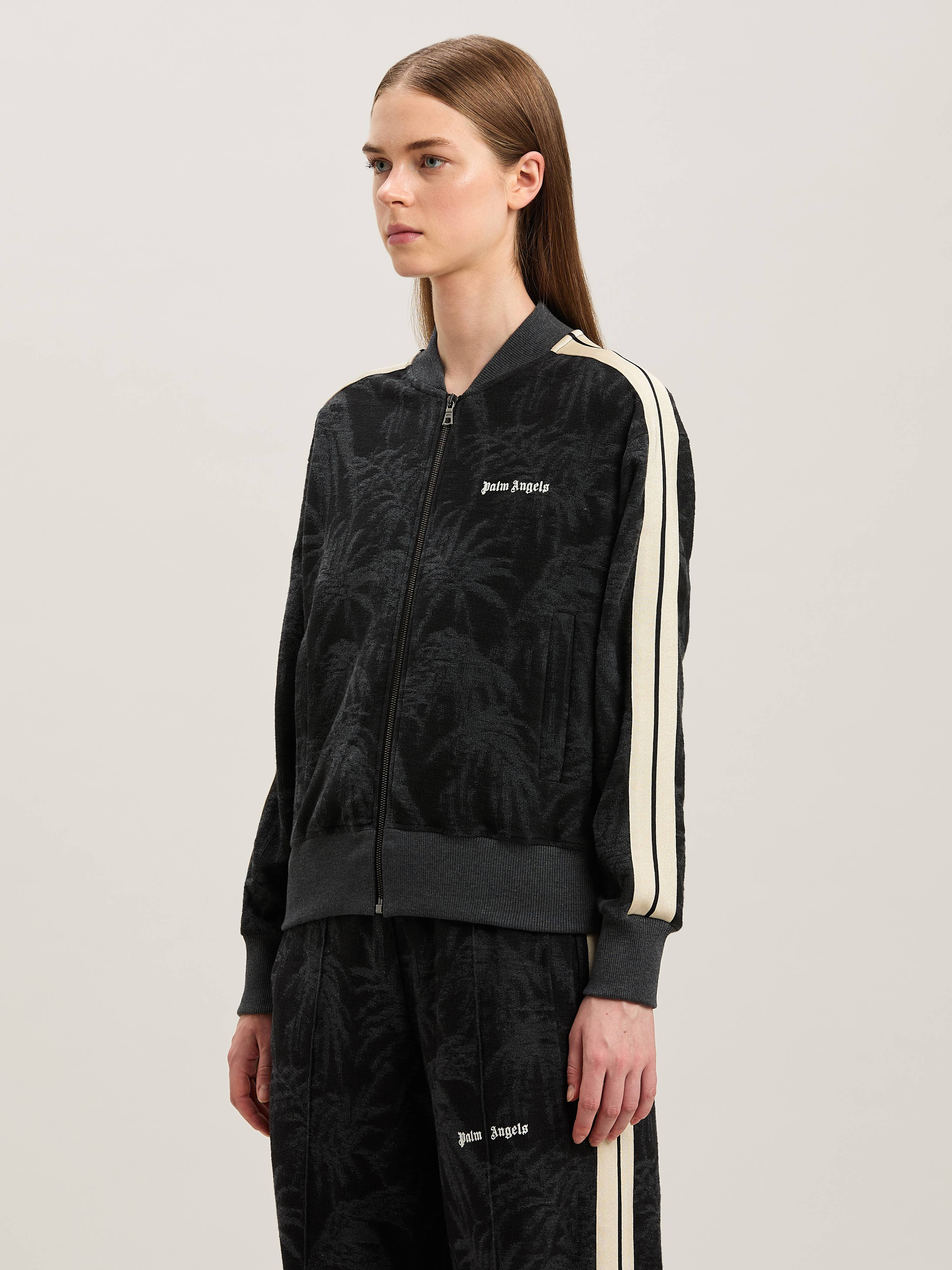 Jacquared Palms Track Jacket - 4
