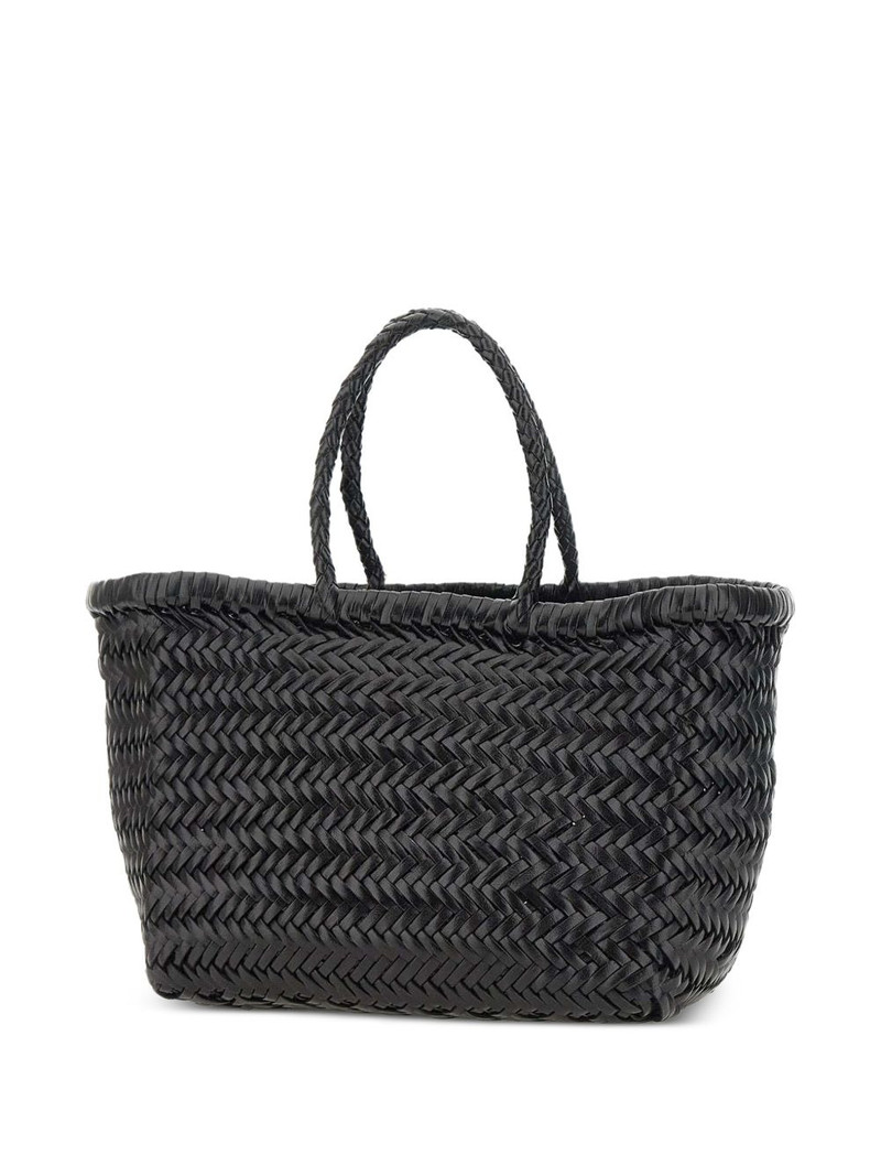 DRAGON DIFFUSION small Triple Jump woven leather tote bag outlook