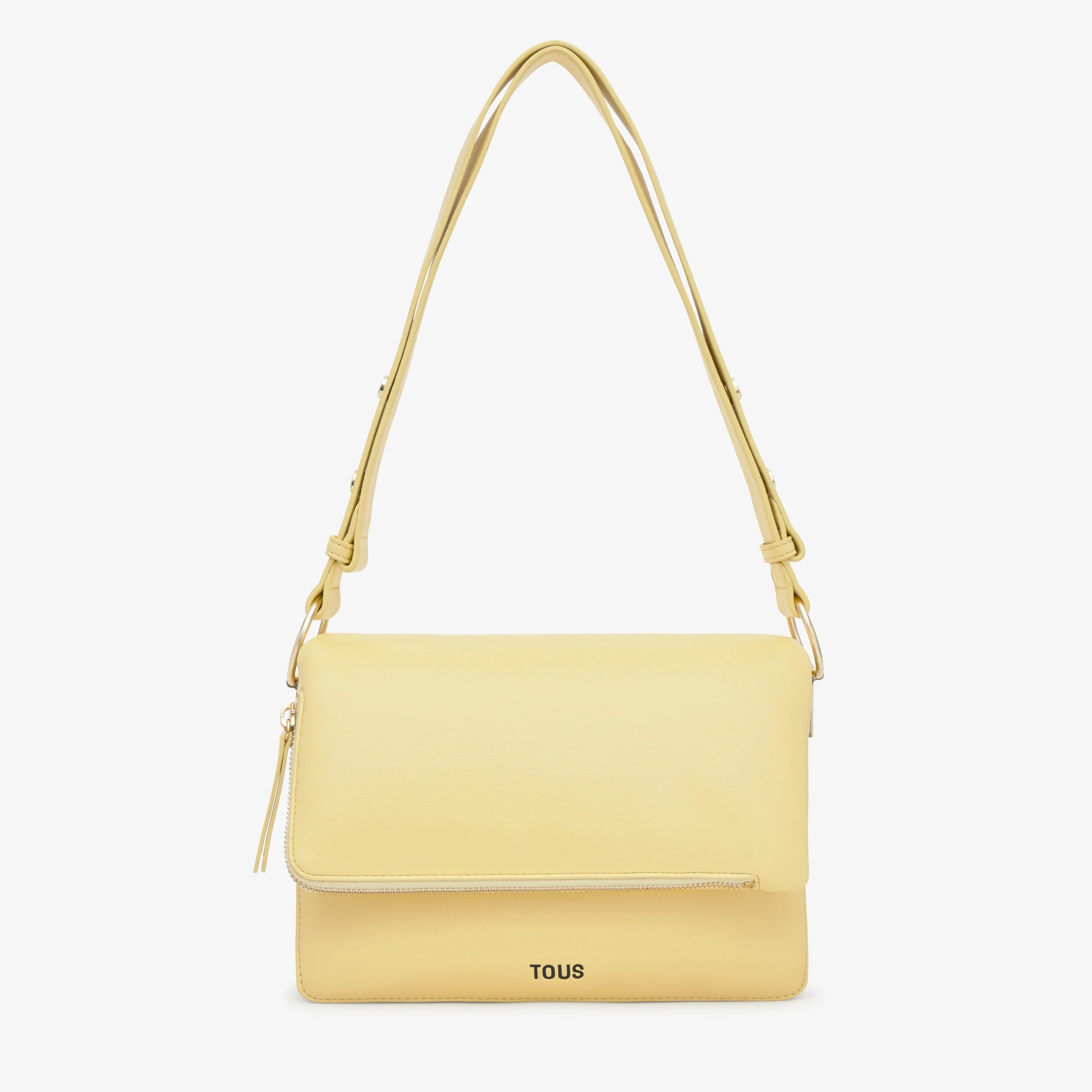 Medium light yellow Crossbody bag TOUS Audree Soft - 1