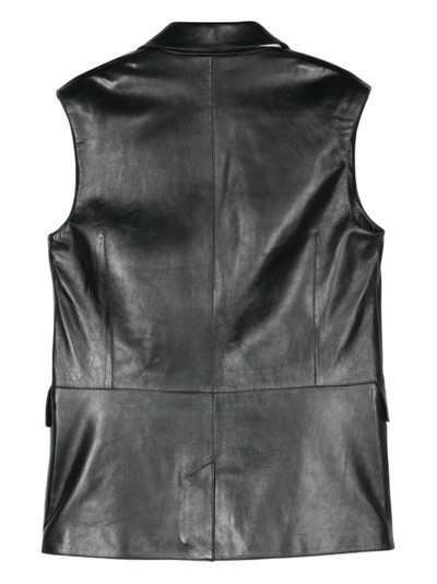 STAND STUDIO Libbie leather blazer vest outlook