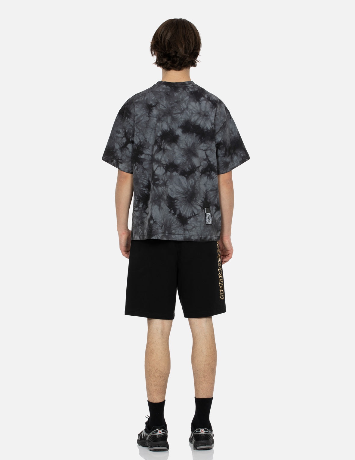 Tie-Dye with Seagull Embroidery Loose Fit T-Shirt - 6