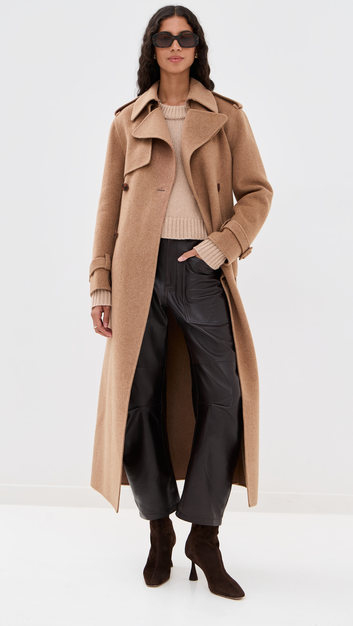 Rumi Belted Long Coat - 4