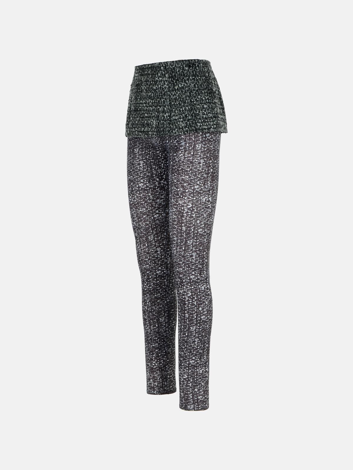 TWO-TONE POLYESTER BLEND LEGGINGS - 2