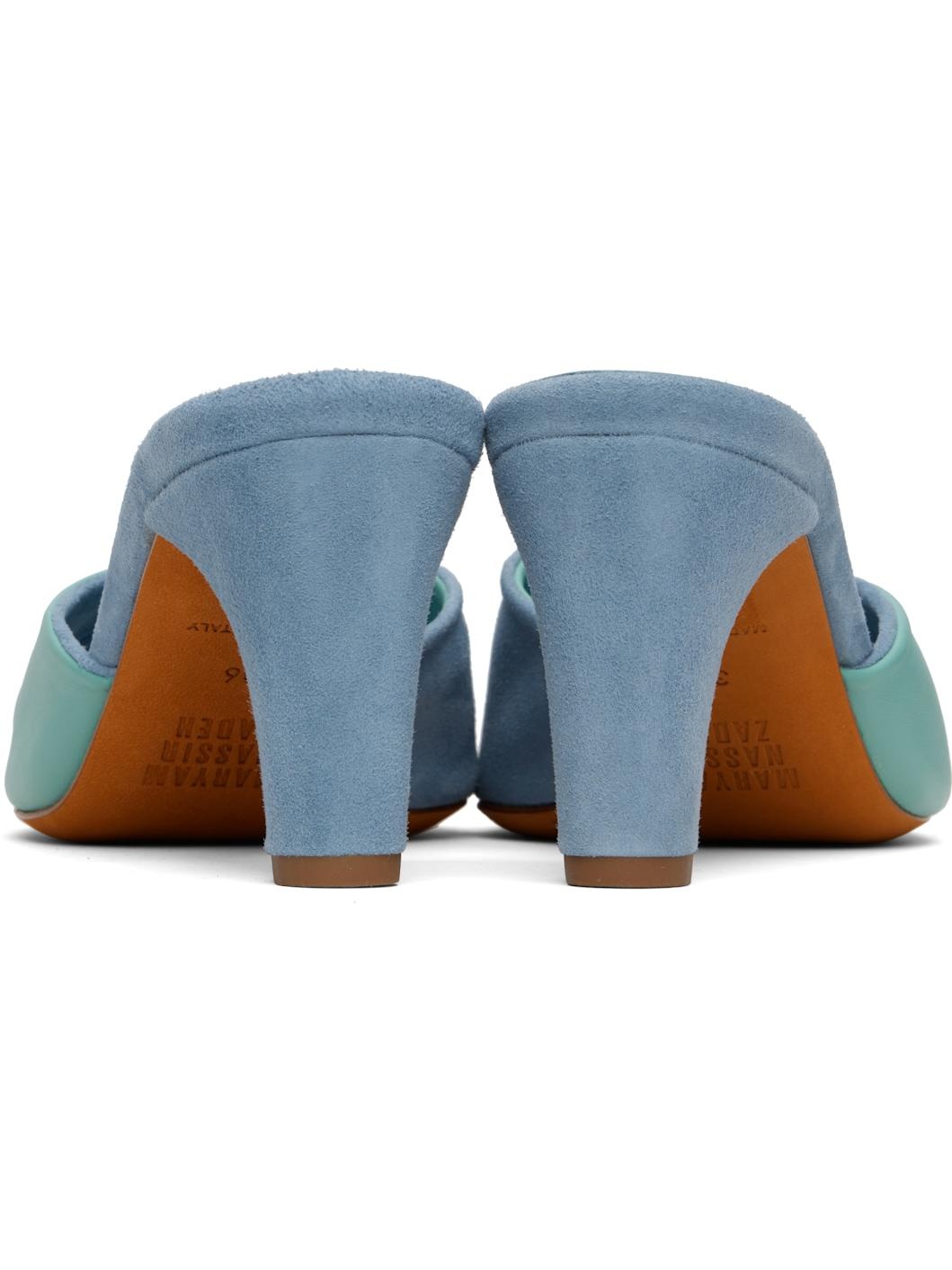 Blue Louise Heeled Sandals - 2