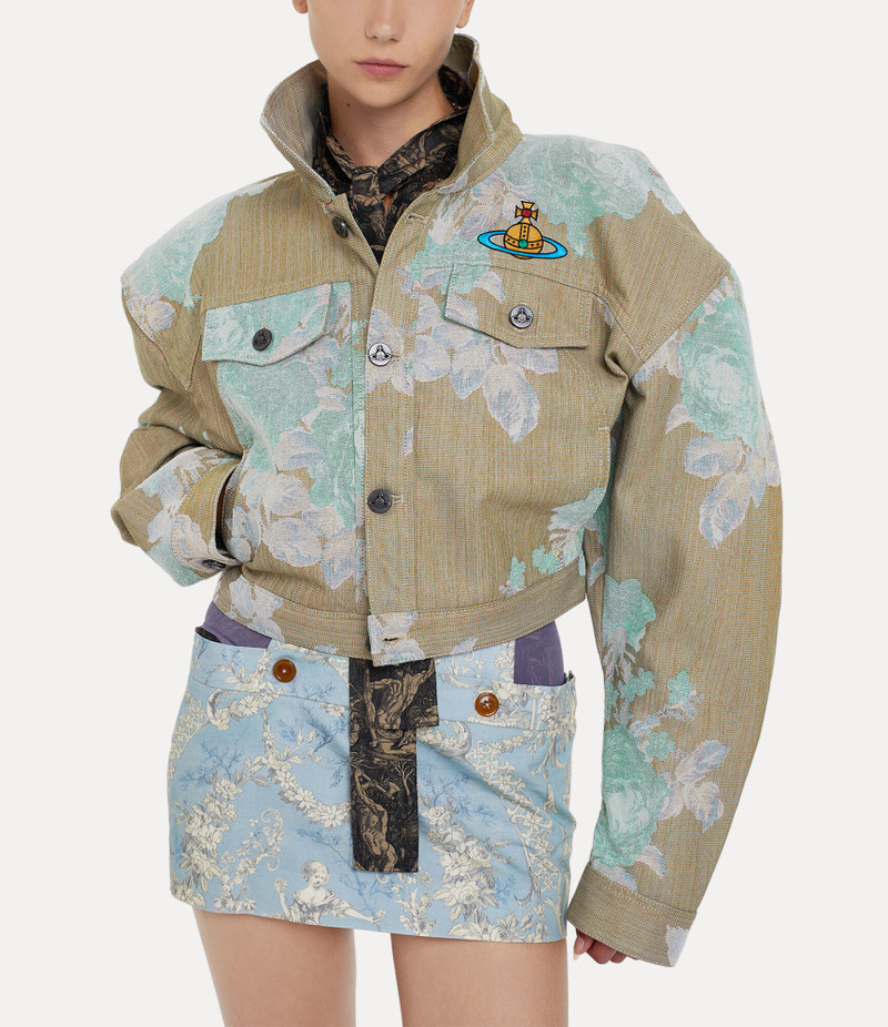 CROPPED DENIM BOXER JACKET 4