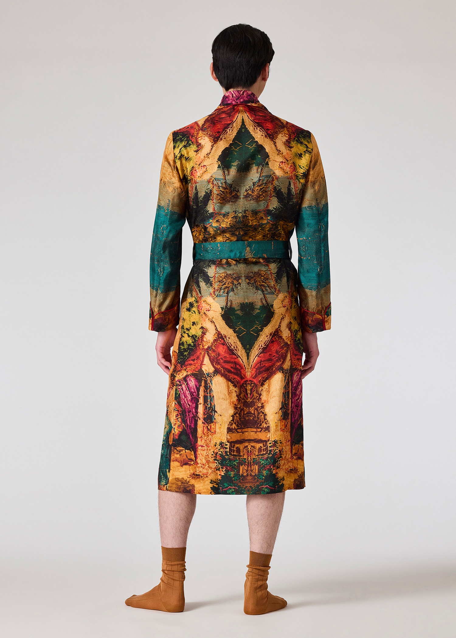 Daniel Hanson For Paul Smith - Tapestry Print Silk Dressing Gown - 7