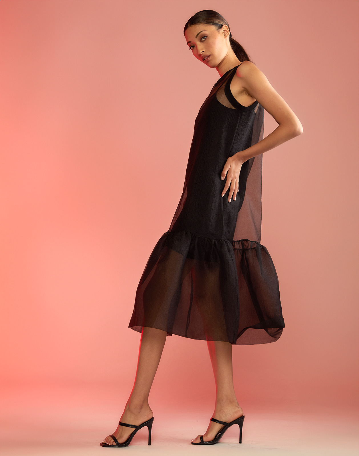 Carrie Organza Midi Dress - 7