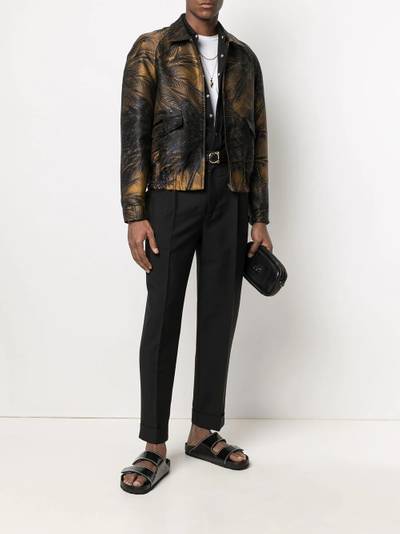 SAINT LAURENT palm tree zipped jacket outlook