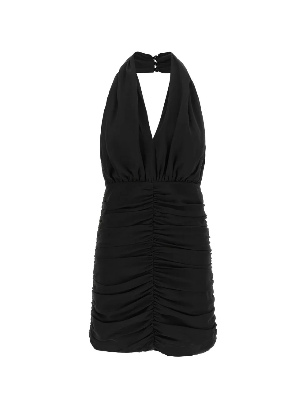 Ruched sequin-embellished ruffled mini dress - 1