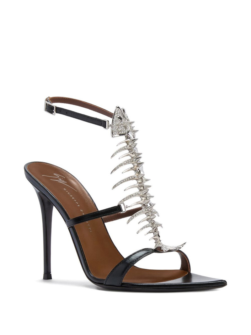 Giuseppe Zanotti Slim 2.0 fishbone-motif sandals outlook
