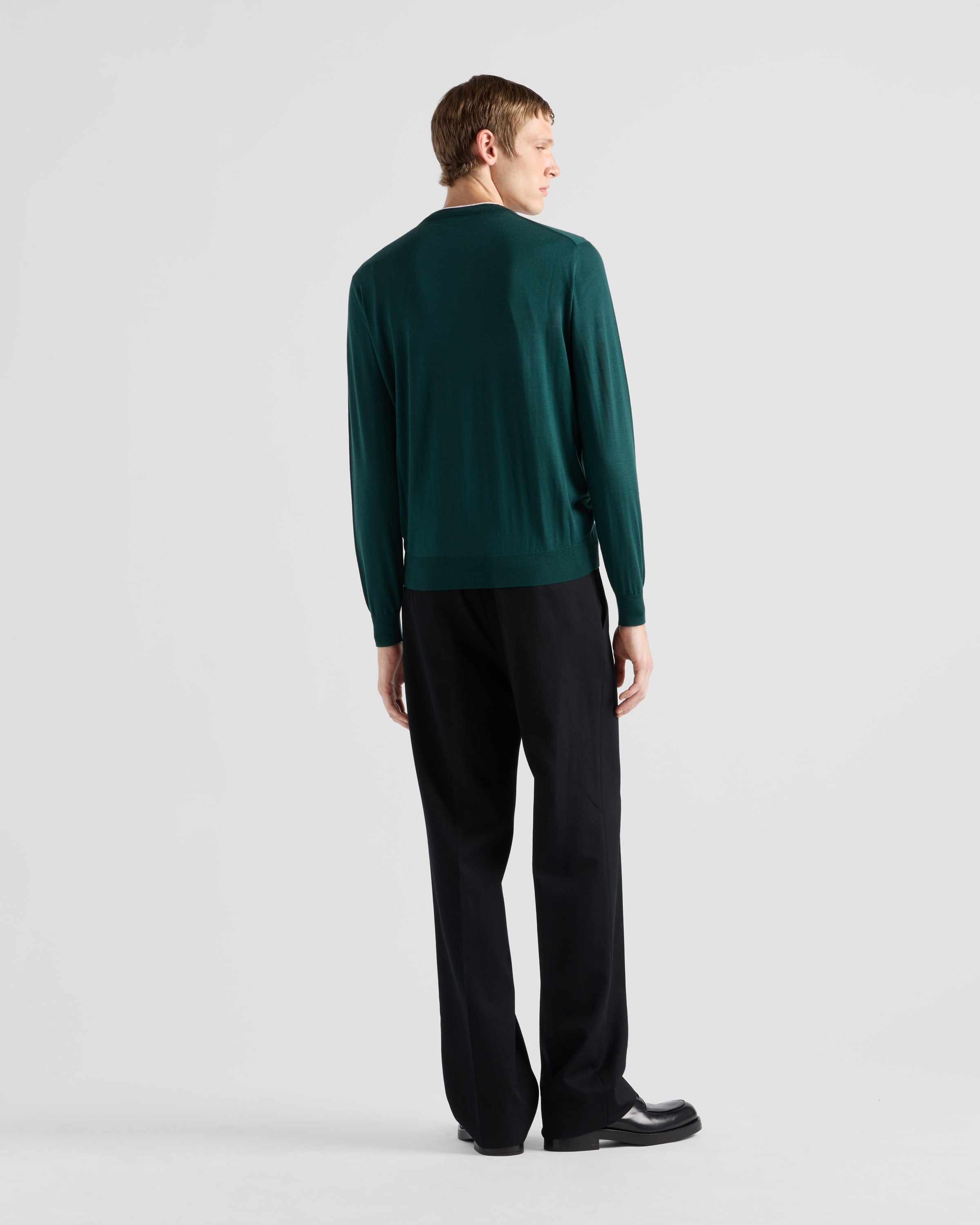 Superfine wool crew-neck sweater - 5