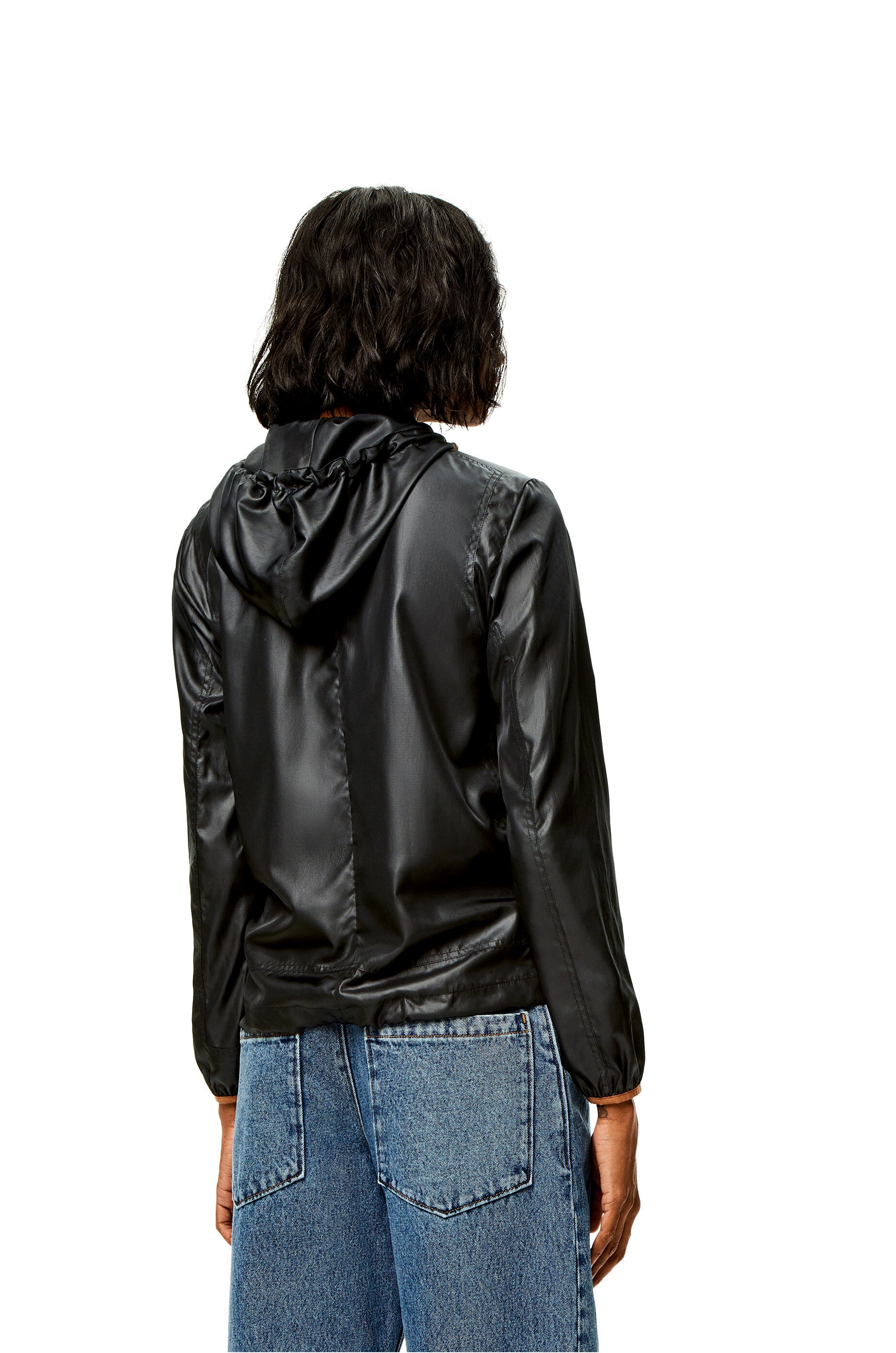 Hooded jacket in ripstop shell - 4