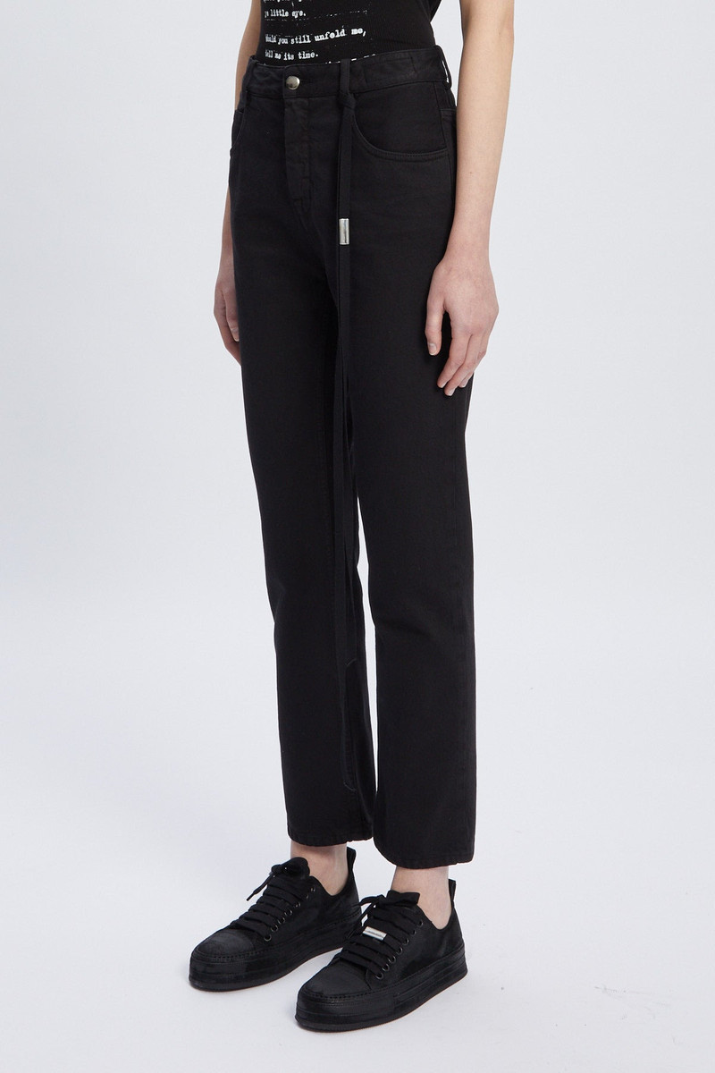 Ann Demeulemeester Herme 5 Pockets Slim Fit Cropped Trousers outlook