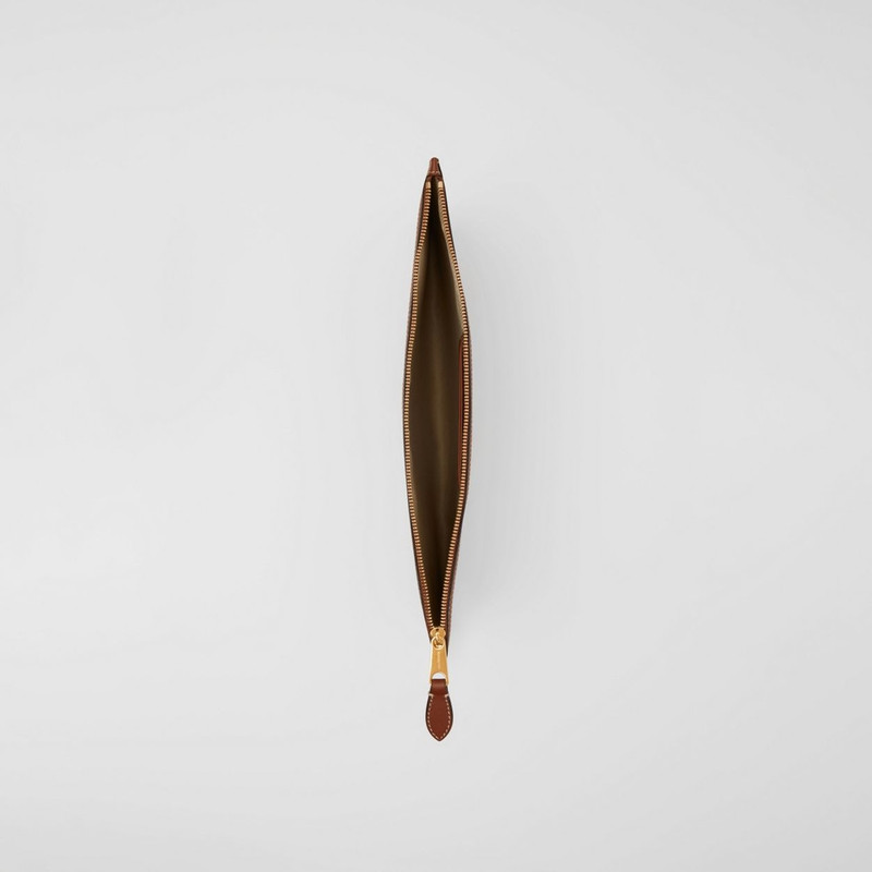 Monogram Print E-canvas and Leather Pouch 4