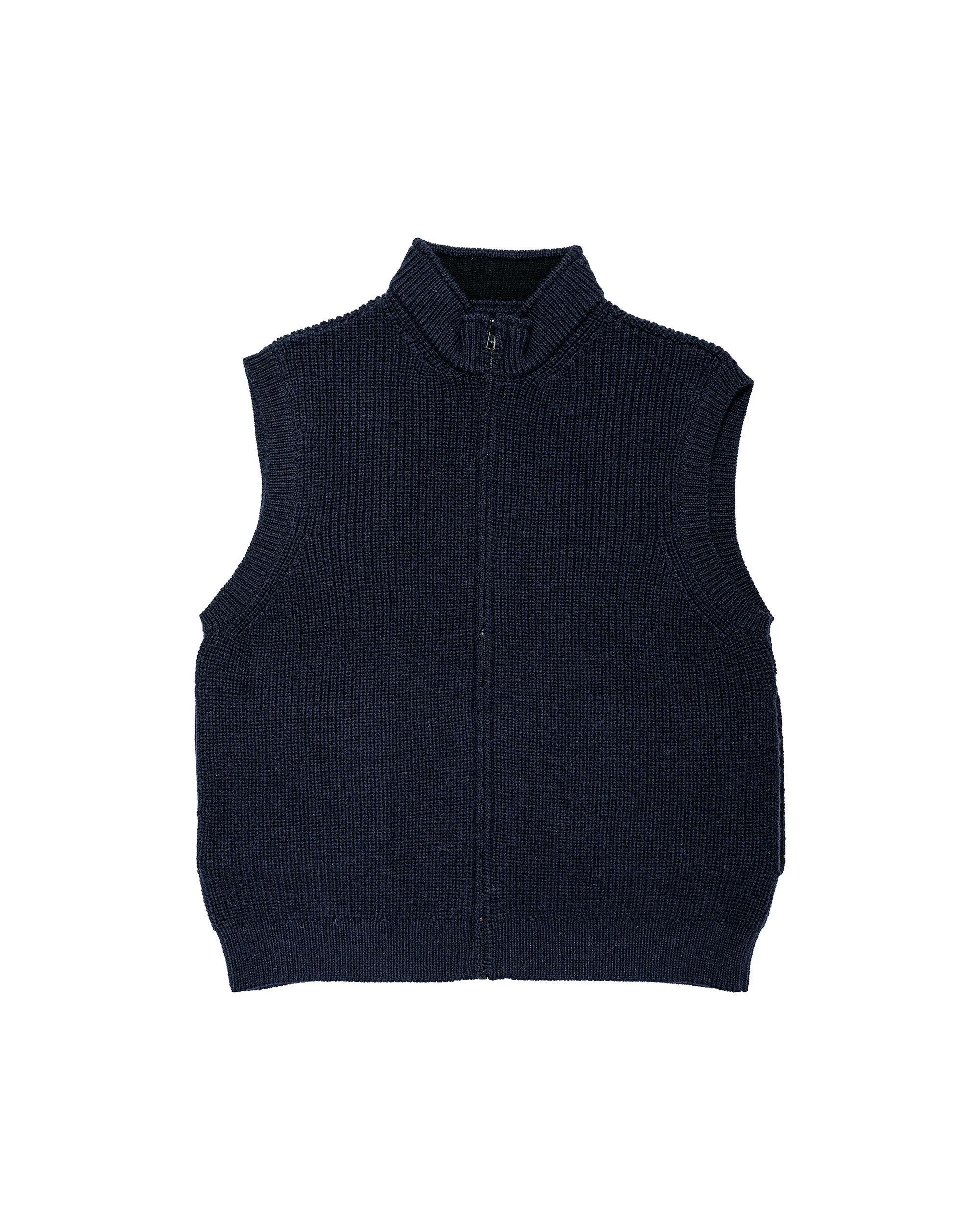 MHL Zip Gilet Dry Merino Navy - 1