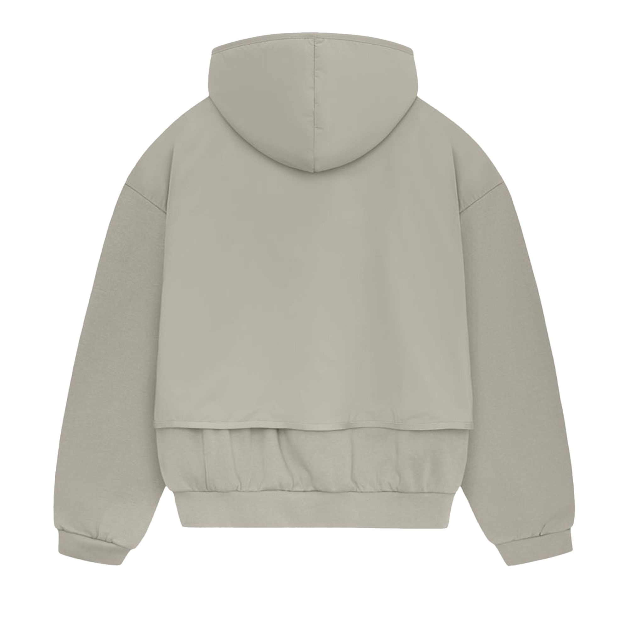 Fear of God Essentials Nylon Fleece Hooded Sweater 'Seal/Seal' - 2