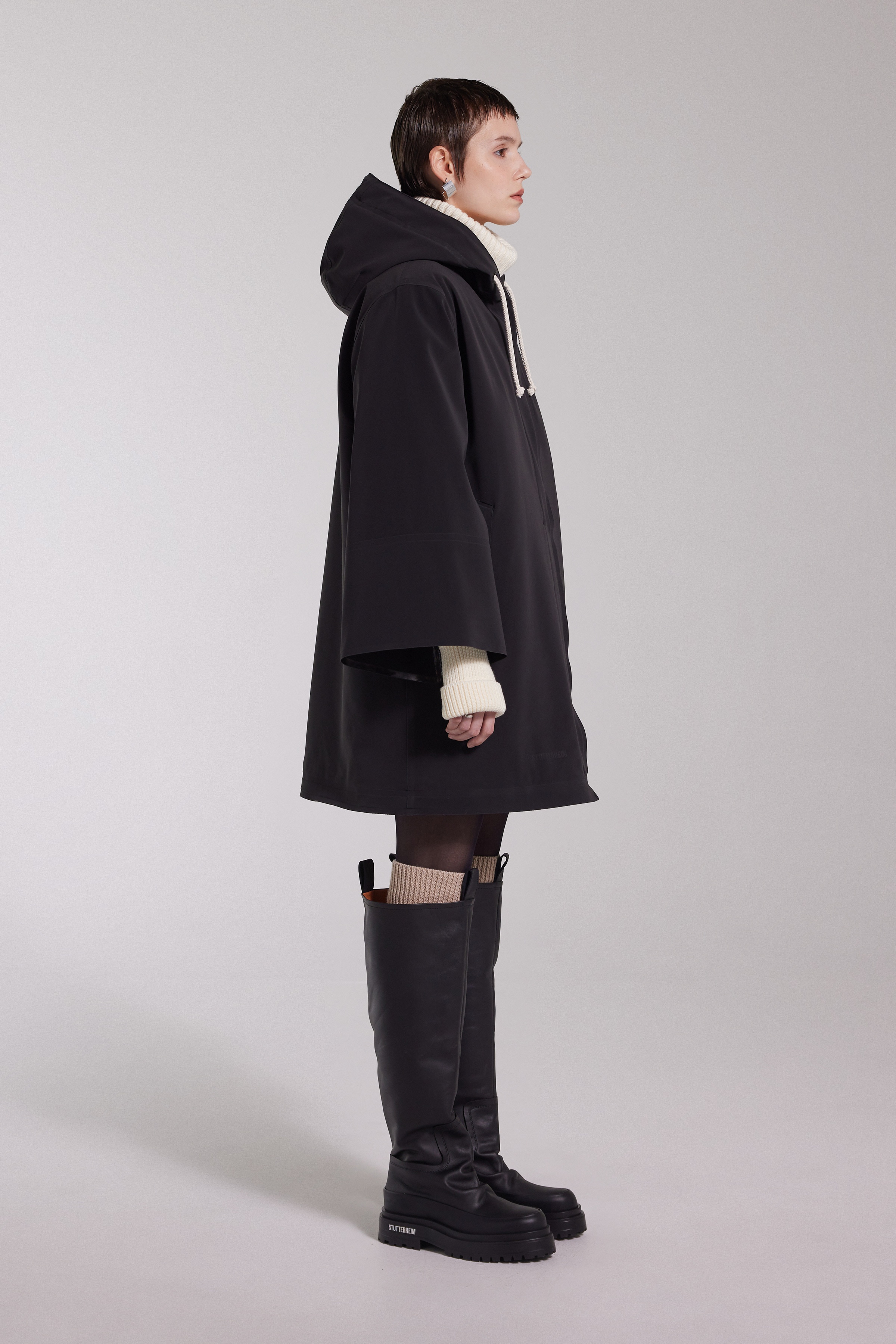 Lubban Winter Matte Raincoat Black - 5