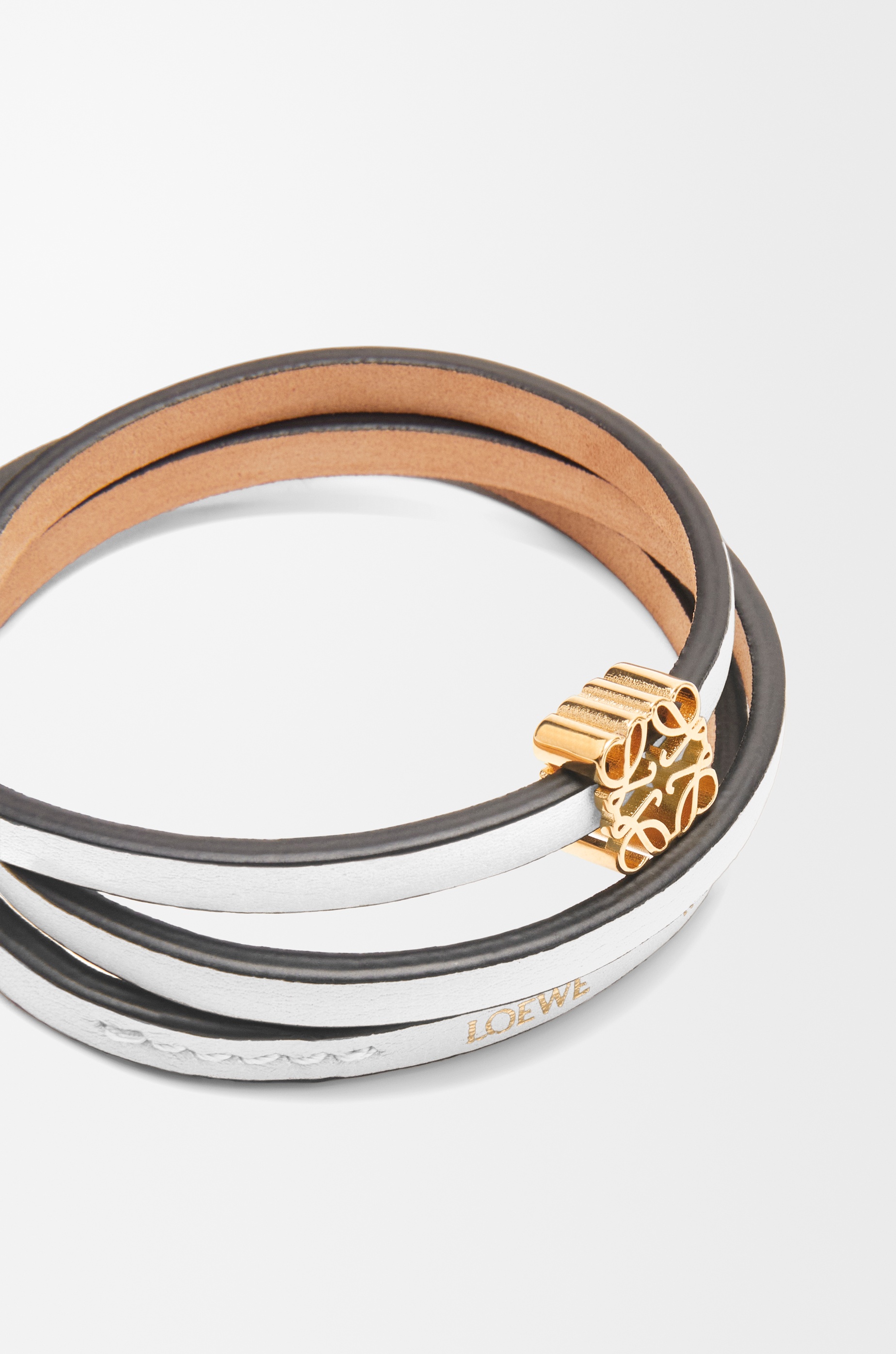 Twist bangle in calfskin - 4