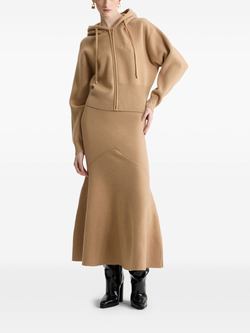 PATOU fishtail wool skirt outlook