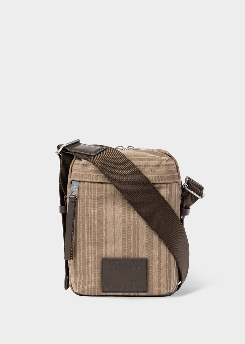 Sand 'Shadow Stripe' Cross-Body Bag 1